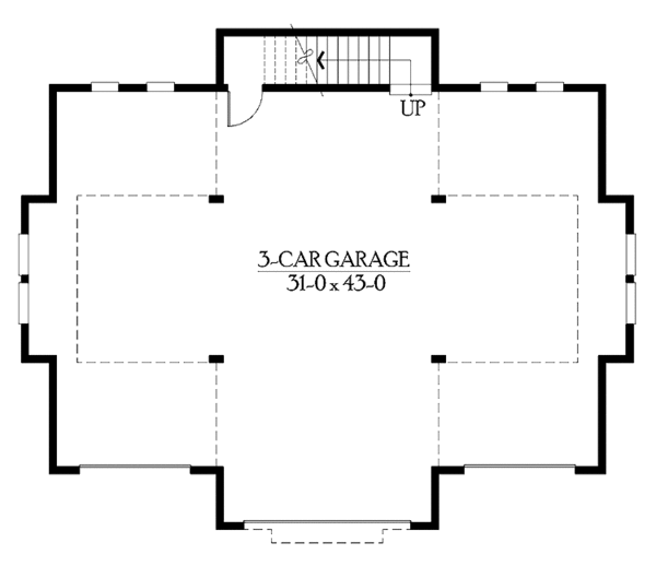 Home Plan - Craftsman Floor Plan - Main Floor Plan #132-285