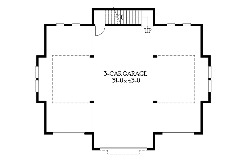 Dream House Plan - Floor Plan - Main Floor for Craftsman House Plan #132-285, 0 bath