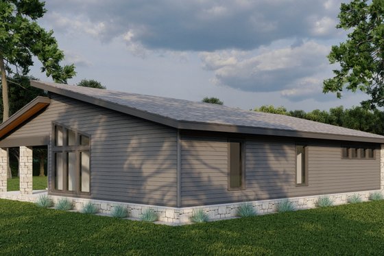 Exterior - Other Elevation 3 for Farmhouse House Plan #923-442 - 3 bed, 2 bath