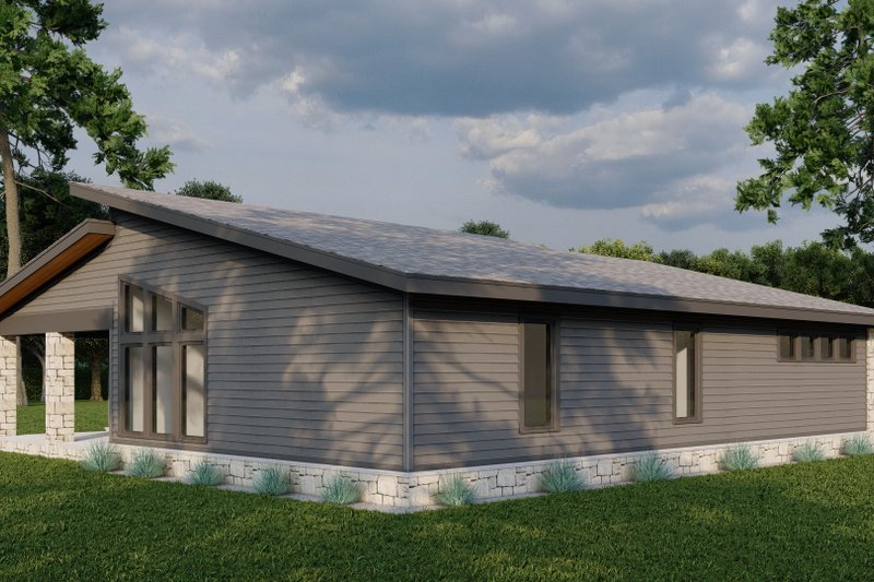House Blueprint - Exterior - Other Elevation 3 for Farmhouse House Plan #923-442 - 3 bed, 2 bath