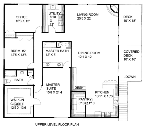 Cabin Floor Plan - Main Floor Plan #117-782