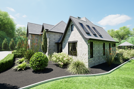 Exterior - Other Elevation 1 for European House Plan #1116-20 - 5 bed, 3.5 bath