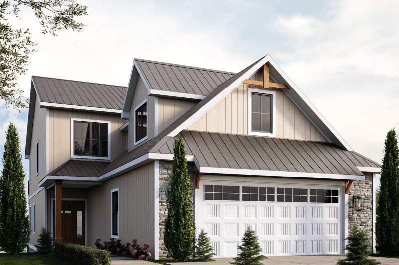Architectural House Design - Exterior - Front Elevation 1 for Cottage House Plan #1064-305 - 6 bed, 3.5 bath