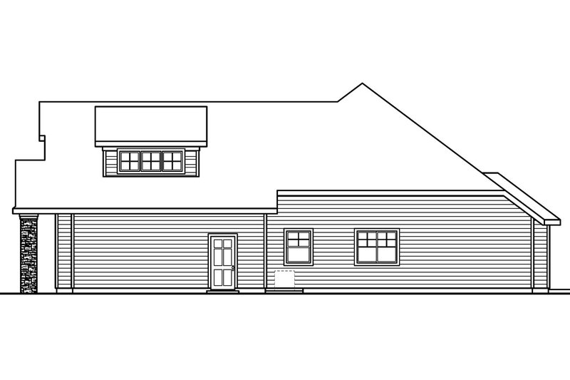 Home Plan - Exterior - Other Elevation 1 for Traditional House Plan #124-681 - 3 bed, 2.5 bath