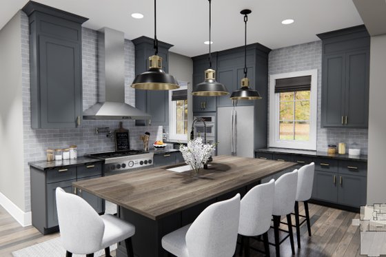 Interior - Kitchen for Farmhouse House Plan #51-1221 - 4 bed, 3 bath