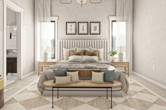 Interior - Master Bedroom for Barndominium House Plan #455-252 - 2 bed, 2 bath