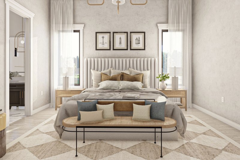 House Design - Interior - Master Bedroom for Barndominium House Plan #455-252 - 2 bed, 2 bath