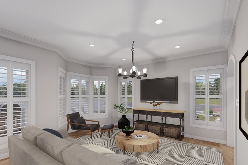 House Blueprint - Interior - Family Room 1 for Farmhouse House Plan #1060-108 - 2 bed, 2 bath