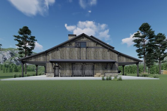 Exterior - Other Elevation 4 for Country House Plan #1069-32 - 4 bed, 3 bath