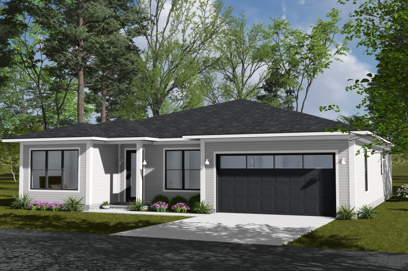 Architectural House Design - Exterior - Other Elevation 2 for Modern House Plan #513-2421 - 4 bed, 2.5 bath