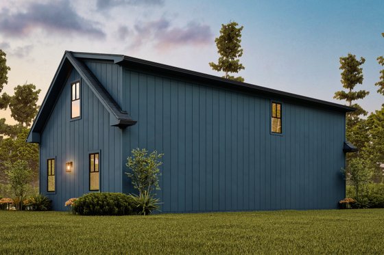 Exterior - Rear Elevation for Farmhouse House Plan #54-670 - 2 bed, 2 bath