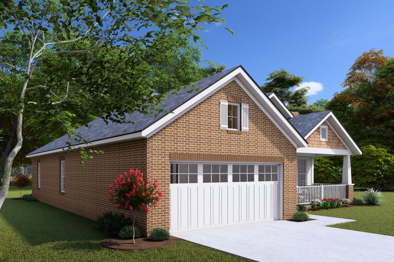 House Blueprint - Exterior - Other Elevation 1 for Craftsman House Plan #20-1839 - 4 bed, 2 bath