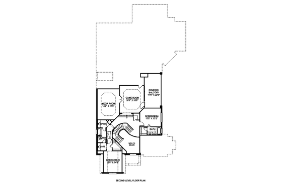 Floor Plan - Upper Floor House Plan #141-301 - 4 bed, 4.5 bath
