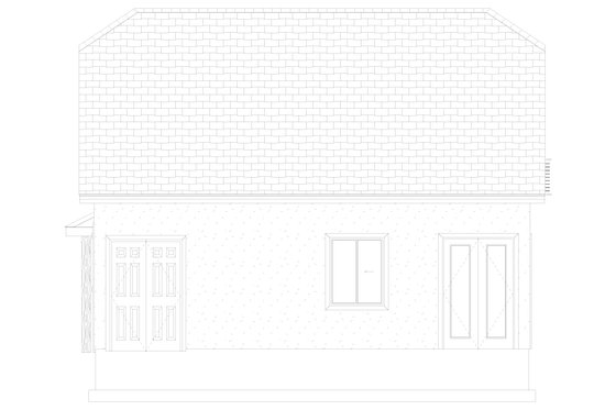 Exterior - Other Elevation 1 for Traditional House Plan #1060-223, 1 bath