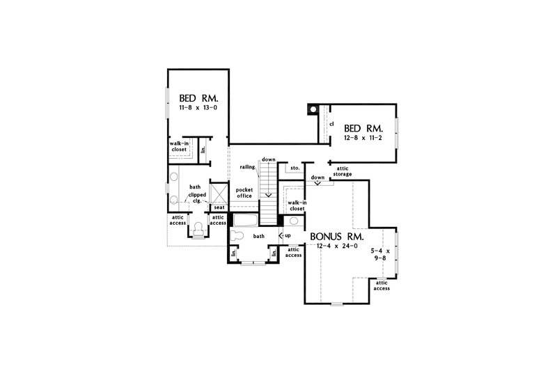 Cottage Style House Plan - 4 Beds 4 Baths 2465 Sq/Ft Plan #929-1121 ...