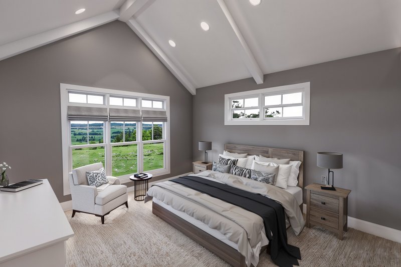 House Design - Interior - Master Bedroom for Farmhouse House Plan #51-1449 - 4 bed, 4 bath
