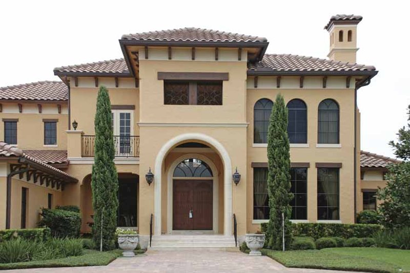 Dream House Plan - Exterior - Front Elevation 4 for Mediterranean House Plan #1019-8 - 5 bed, 4.5 bath