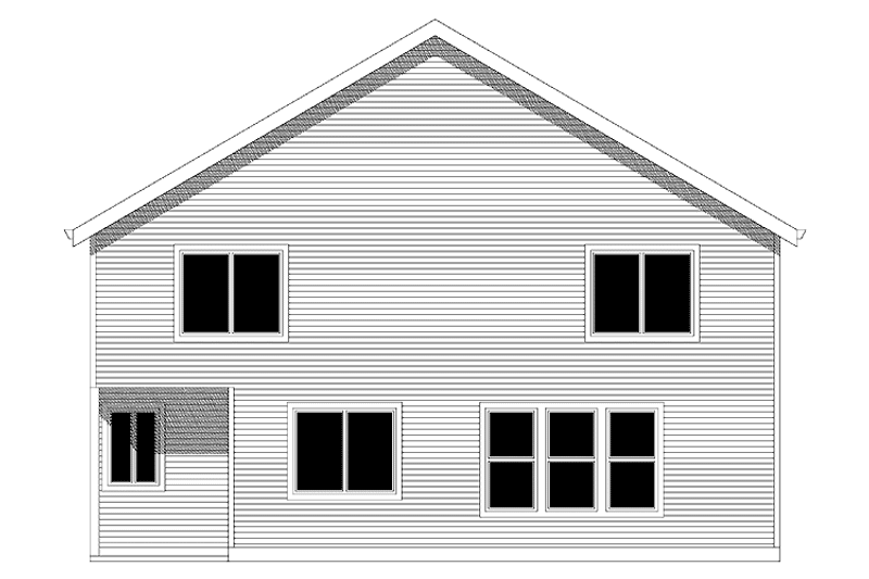Dream House Plan - Exterior - Rear Elevation for Traditional House Plan #943-12 - 5 bed, 2.5 bath