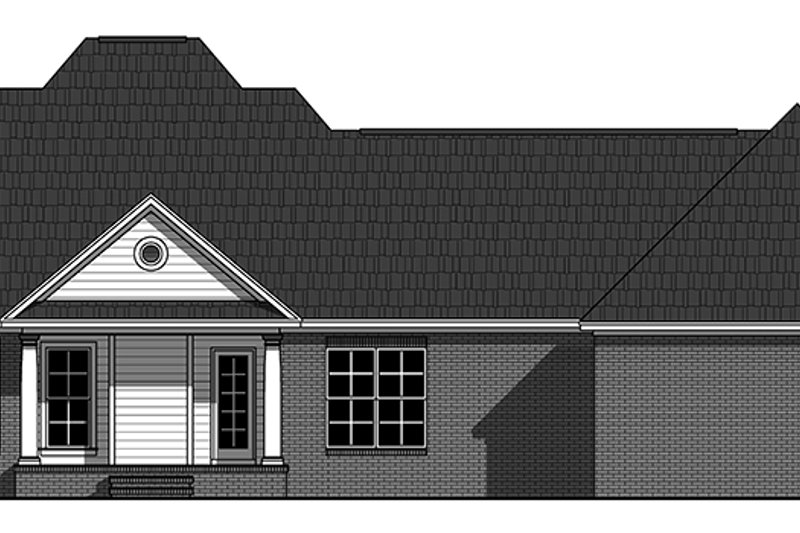 Home Plan - Exterior - Rear Elevation for Ranch House Plan #21-437 - 3 bed, 2 bath