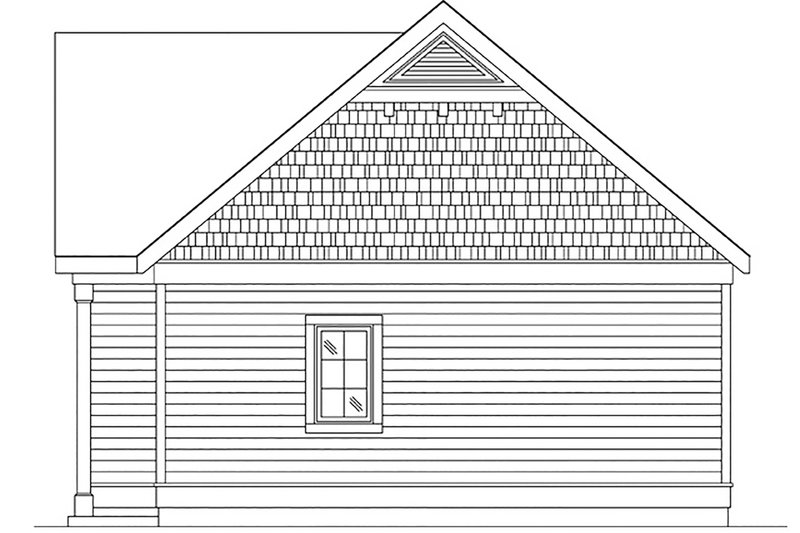 House Plan Design - Exterior - Other Elevation for Cottage House Plan #22-606 - 1 bed, 1 bath