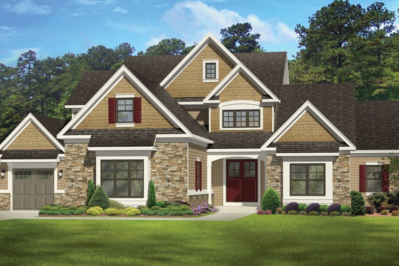 Dream House Plan - Exterior - Front Elevation 3 for Colonial House Plan #1010-112 - 3 bed, 3 bath