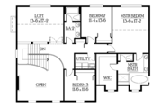 Country Style House Plan - 4 Beds 2.5 Baths 2580 Sq/Ft Plan #132-310 