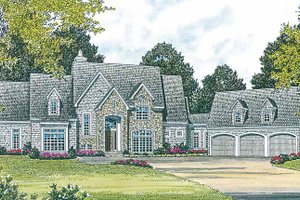 Dream House Plan - Exterior - Front Elevation for Country House Plan #453-237 - 5 bed, 4.5 bath
