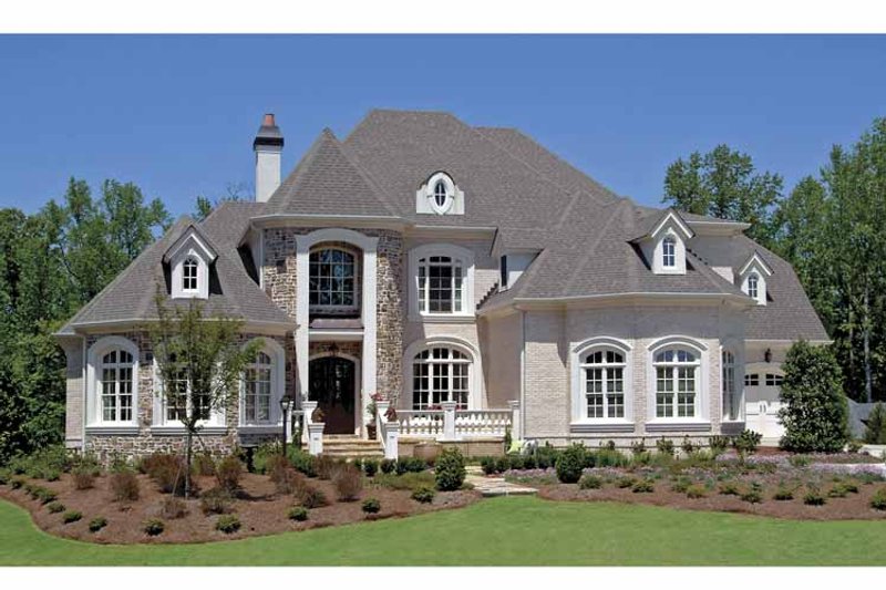 Dream House Plan - Exterior - Front Elevation 3 for European House Plan #54-283 - 5 bed, 4.5 bath
