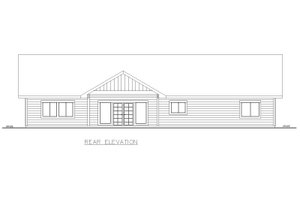 Exterior - Other Elevation 2 for Ranch House Plan #117-988 - 3 bed, 3.5 bath