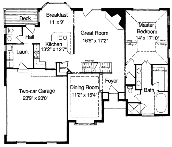 Home Plan - Traditional Floor Plan - Main Floor Plan #46-560