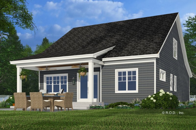 Dream House Plan - Exterior - Rear Elevation for Craftsman House Plan #51-1289 - 3 bed, 3.5 bath