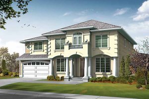 Prairie Exterior - Front Elevation Plan #132-436