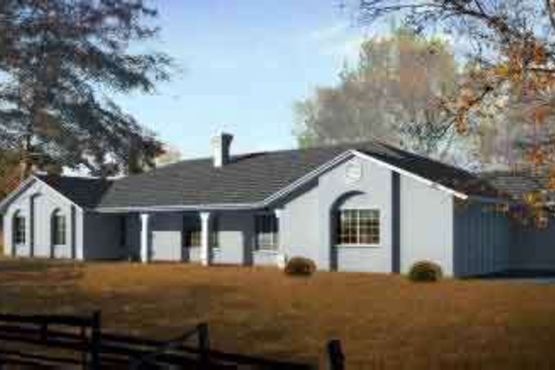 Architectural House Design - Adobe / Southwestern Exterior - Front Elevation Plan #1-1472