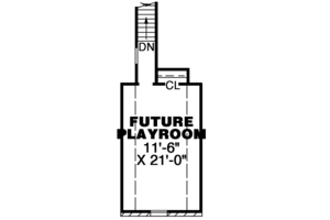 Floor Plan - Other Floor for Southern House Plan #34-159 - 3 bed, 2.5 bath
