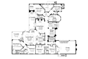 Mediterranean Style House Plan - 5 Beds 3.5 Baths 3993 Sq/Ft Plan #930-61 