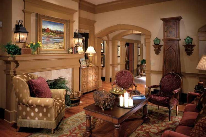 Home Plan - Interior - Family Room 1 for Colonial House Plan #429-327 - 4 bed, 3.5 bath