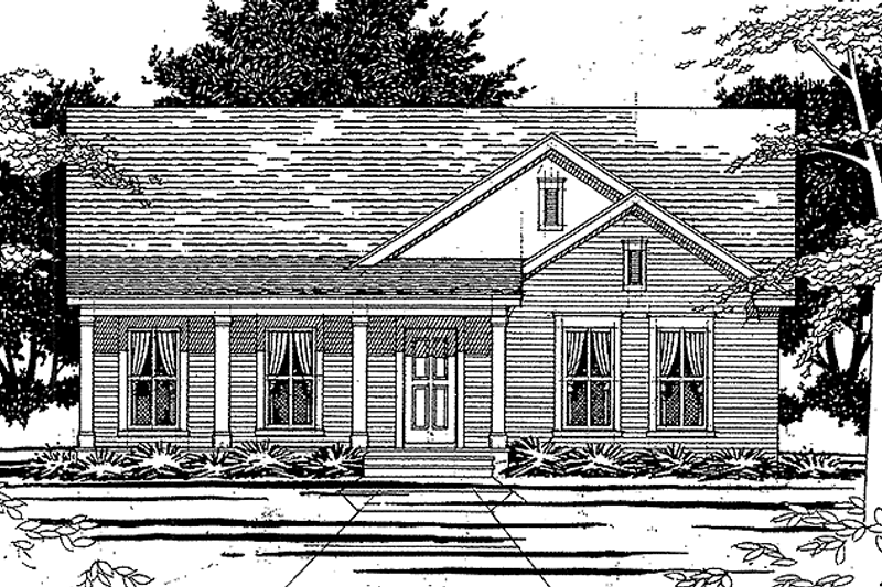 Dream House Plan - Country Exterior - Front Elevation Plan #472-409
