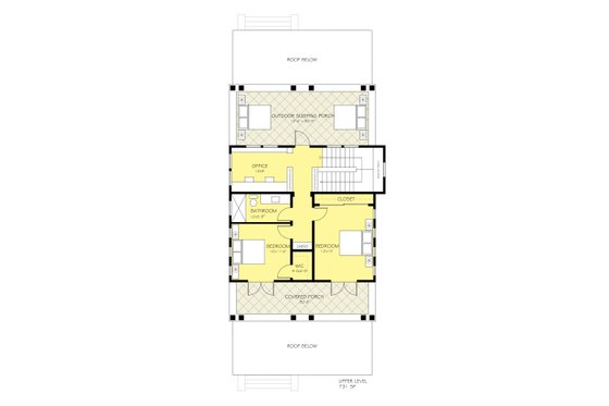 Floor Plan - Upper Floor for Craftsman House Plan #888-10 - 3 bed, 3 bath