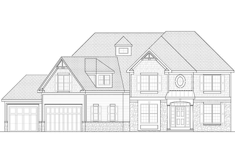House Blueprint - Craftsman Exterior - Front Elevation Plan #328-378
