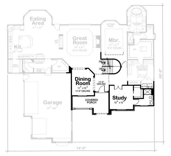 House Plan Design - European Floor Plan - Other Floor Plan #20-2125