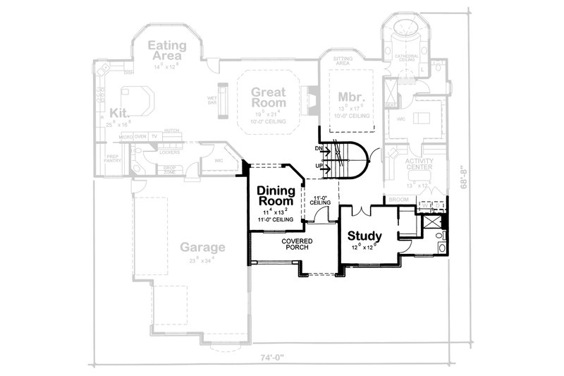Home Plan - Floor Plan - Other Floor for European House Plan #20-2125 - 2 bed, 2.5 bath