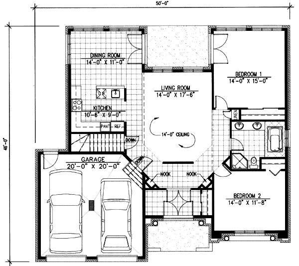 Traditional Floor Plan - Main Floor Plan #138-163
