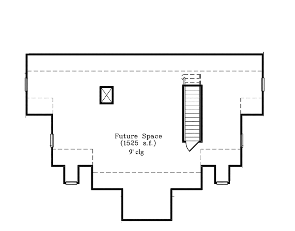 House Design - Classical Floor Plan - Upper Floor Plan #985-3
