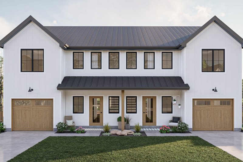 Exterior - Front Elevation 2 for Modern House Plan #455-665 - 3 bed, 2.5 bath
