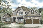 Country Style House Plan - 4 Beds 3 Baths 3990 Sq/Ft Plan #17-3283 