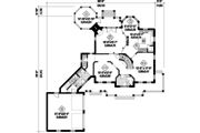 European Style House Plan - 4 Beds 2 Baths 3422 Sq/Ft Plan #25-4799 