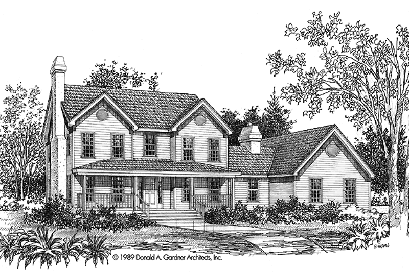 Country Style House Plan - 4 Beds 3 Baths 2454 Sq/Ft Plan #929-104