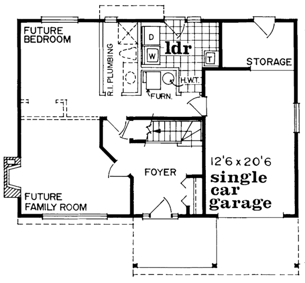 House Design - Contemporary Floor Plan - Main Floor Plan #47-915