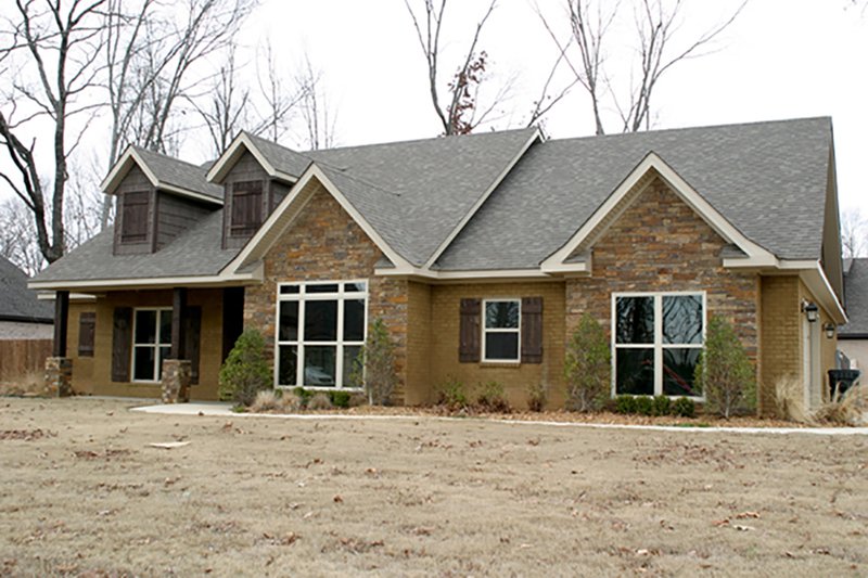 Architectural House Design - Exterior - Rear Elevation for European House Plan #17-2543 - 3 bed, 2.5 bath