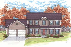 Dream House Plan - Traditional Exterior - Front Elevation Plan #435-15